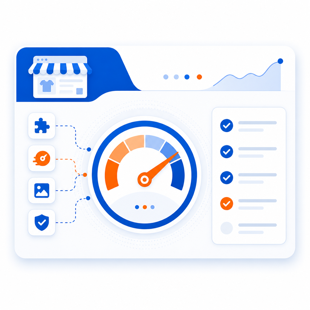 Ejemplo ilustrativo de auditoría de apps y tema en Shopify