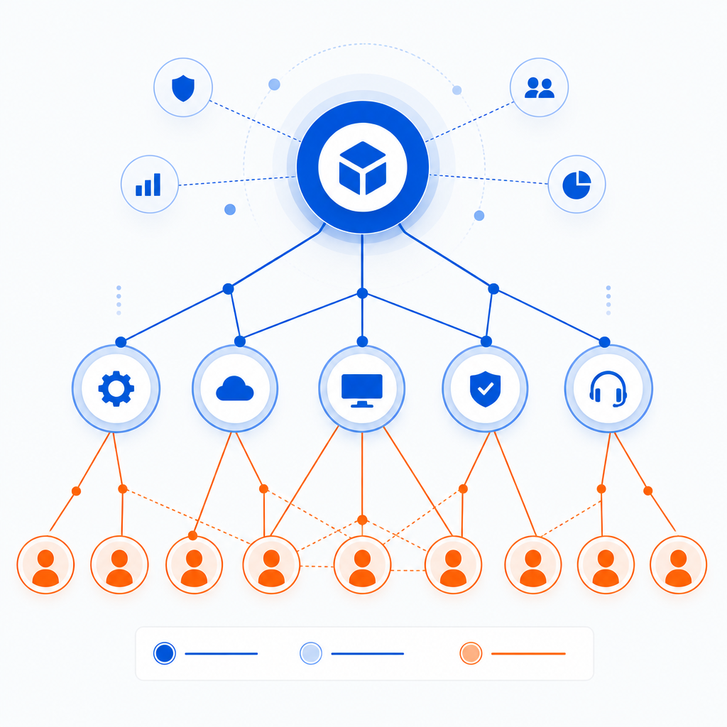 Ejemplo ilustrativo de framework de entidades para un proyecto de GEO