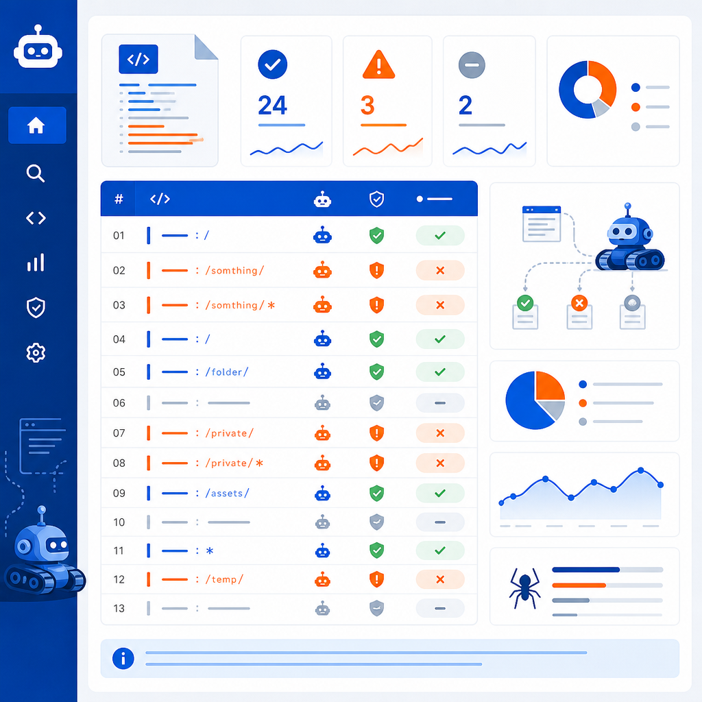 Ejemplo ilustrativo de auditoría de accesibilidad para GPTBot y OAI-SearchBot